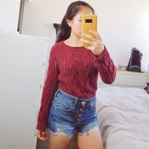 Medium knit chunky sweater